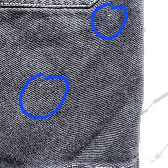 Vtg Paco Jeans Y2K Men's Black Shorts Distressed Size 30 Is Used - Picture 7 of 13